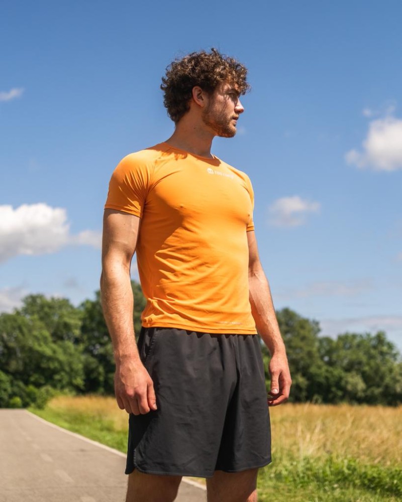 TooBasic Maglia allenamento a attività sportive Uomo Second Skin Light Orange