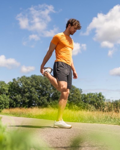 TooBasic Maglia allenamento a attività sportive Uomo Second Skin Light Orange