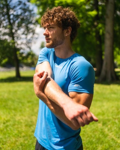 TooBasic Maglia allenamento a attività sportive Uomo Second Skin Grecian Blue